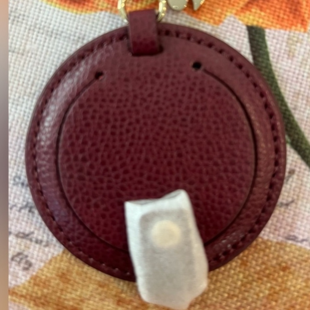 NWT Kate Spade New York Circle Mirror Leather Keychain/Fob - Picture 5 of 8